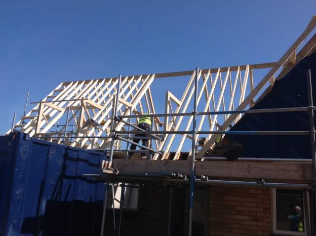 Whistable Housing Development external building stage roof